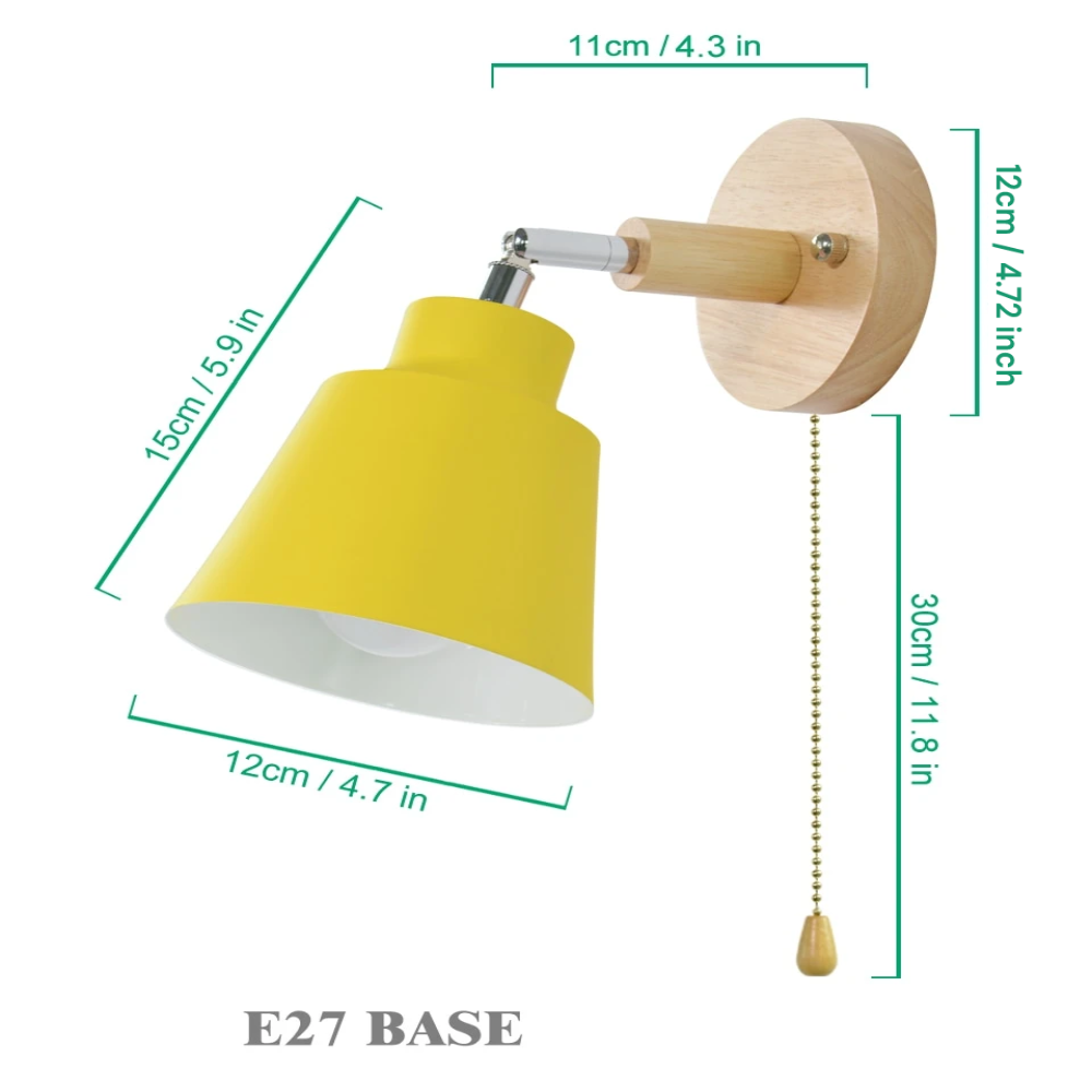 Adjustable Wall Light with Pull Chain Switch – Vintage Industrial Design 7