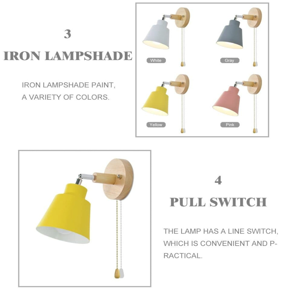Adjustable Wall Light with Pull Chain Switch – Vintage Industrial Design 10