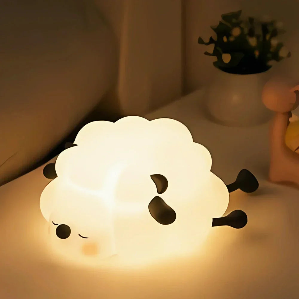 Soft and Squishy Night Light for Kids – Rechargeable Silicone Bedside Lamp with Touch Control 9