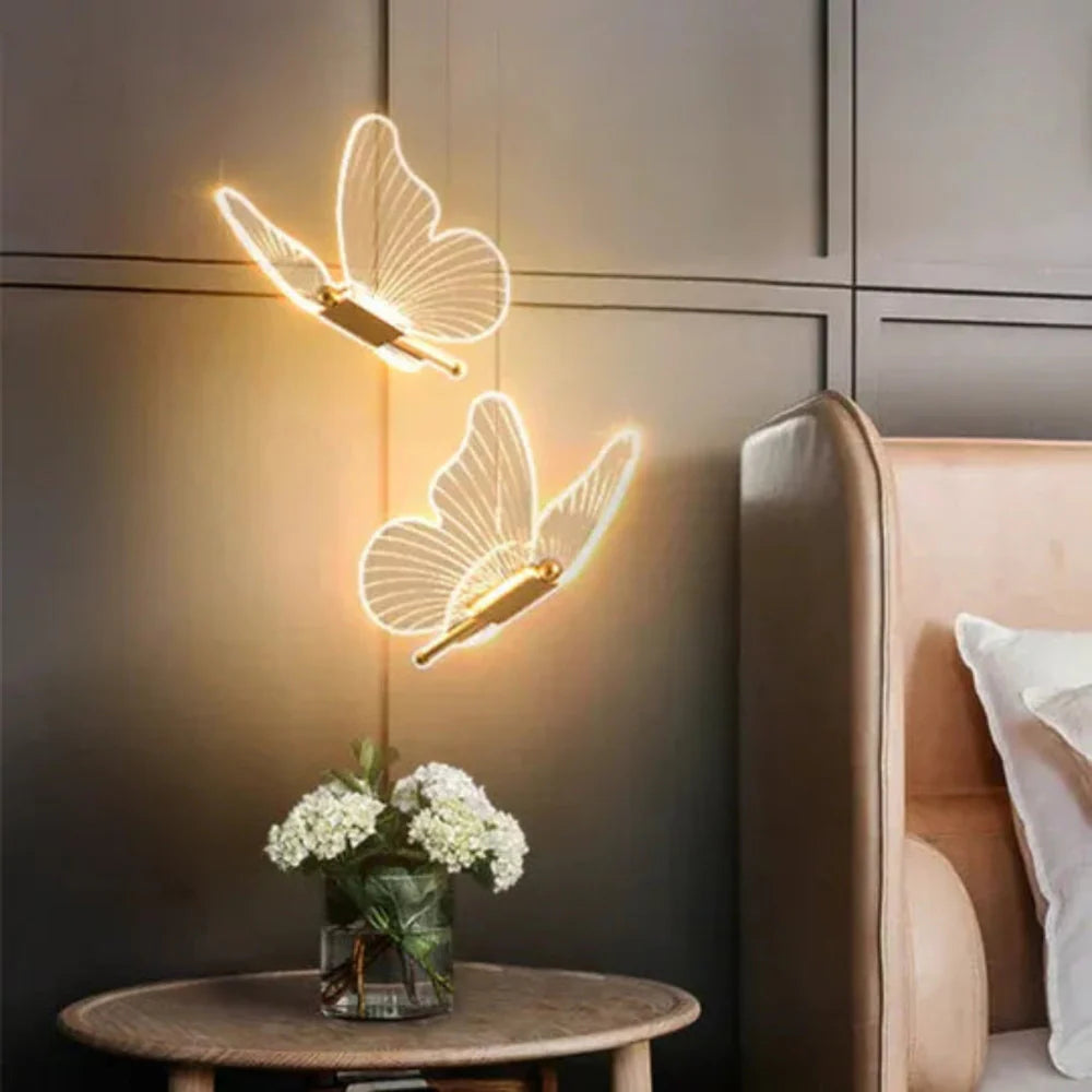 Modern LED Pendant Light with Adjustable 3-Color Lighting – Butterfly Design for Contemporary Spaces 6