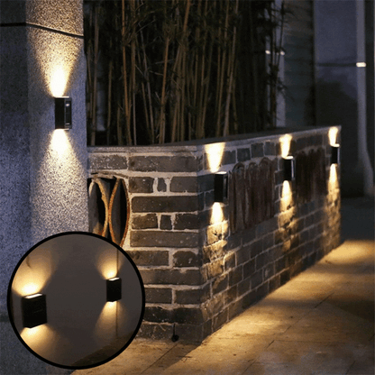 Solarbetriebene LED-Wandleuchte - Keine Kabel, keine Batterien, nur Sonne