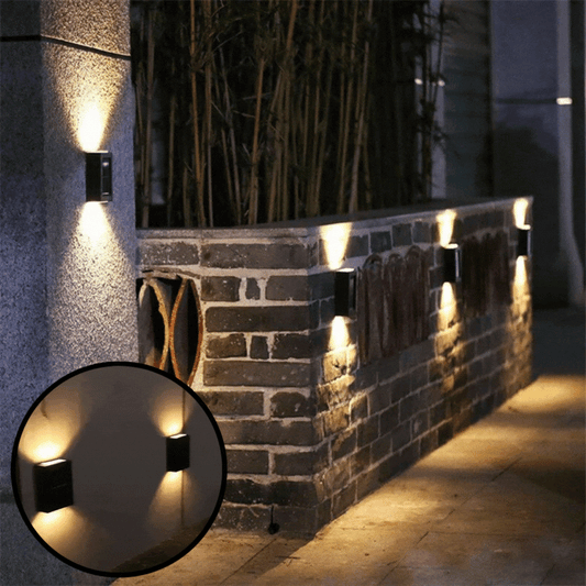 Solarbetriebene LED-Wandleuchte - Keine Kabel, keine Batterien, nur Sonne