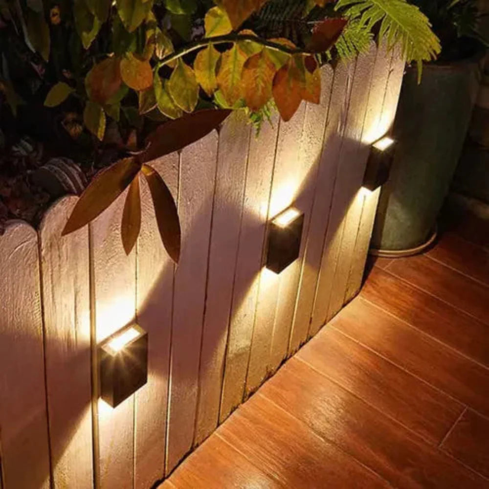 Solarbetriebene LED-Wandleuchte - Keine Kabel, keine Batterien, nur Sonne