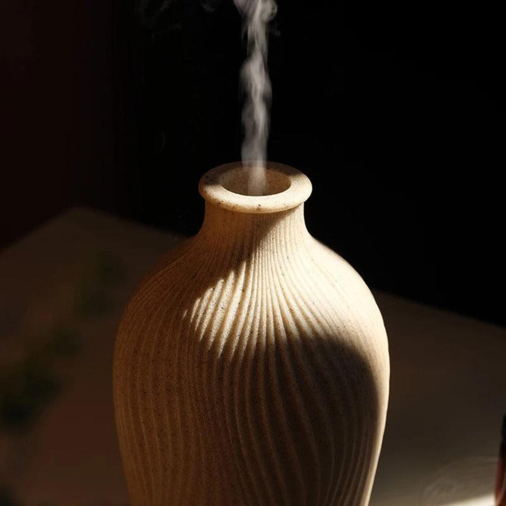 Modern Boho-Style Polyresin Aroma Diffuser – Ultrasonic Humidifier for Home and Office 7