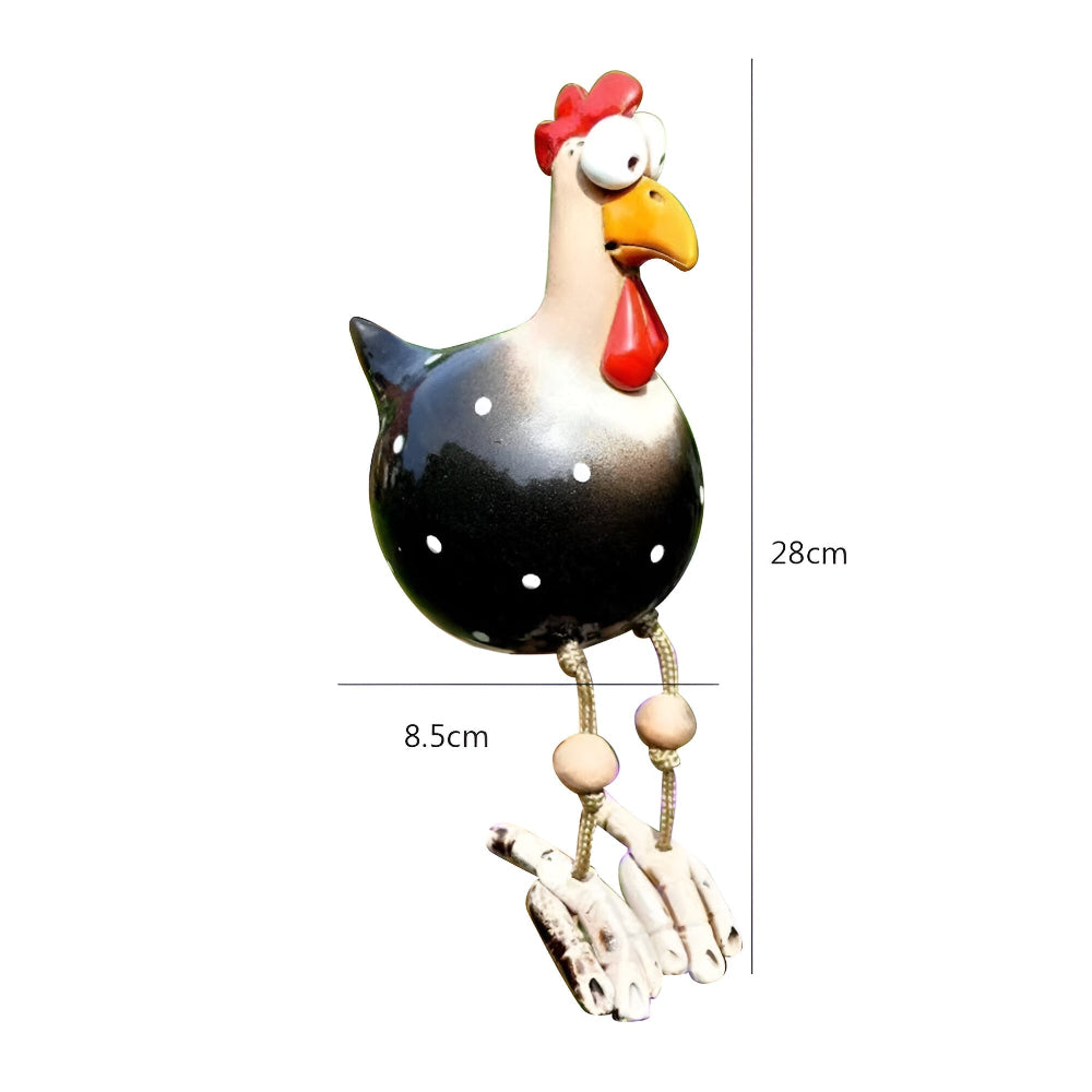 Whimsical Large-Eyed Chicken Statue – Fun Garden Ornament for Outdoor Decor 14