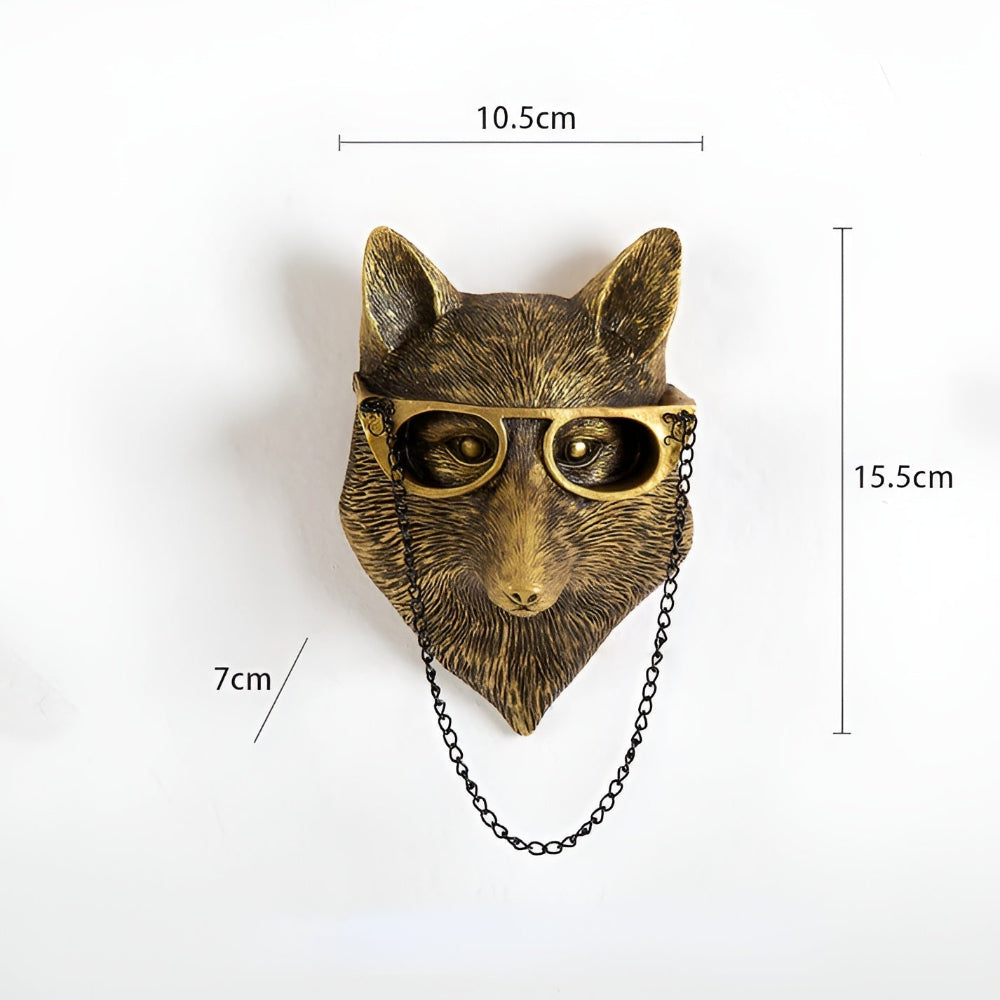 Wall-Mounted Animal Sculptures – Handcrafted Decorative Hooks for Home Accents 10