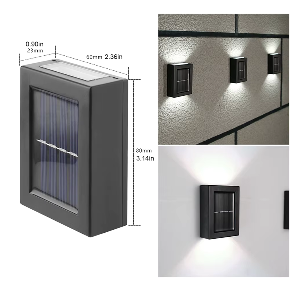 Solarbetriebene LED-Wandleuchte - Keine Kabel, keine Batterien, nur Sonne