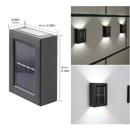 Solarbetriebene LED-Wandleuchte - Keine Kabel, keine Batterien, nur Sonne
