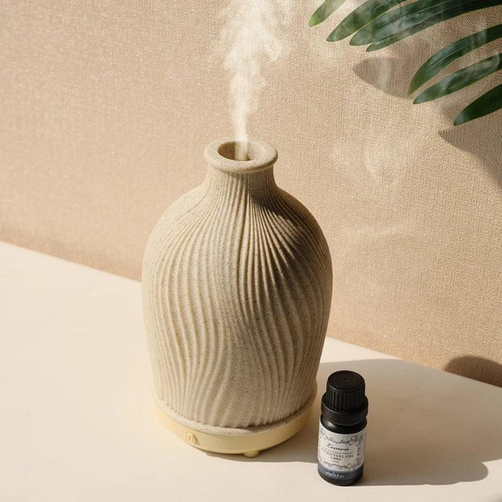 Modern Boho-Style Polyresin Aroma Diffuser – Ultrasonic Humidifier for Home and Office 10