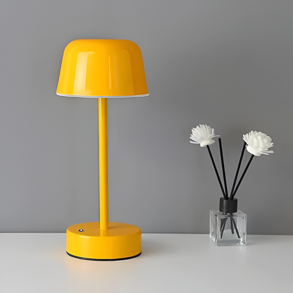Pilz-Design kabellose LED Schreibtischlampe - Tragbar und über USB wiederaufladbar