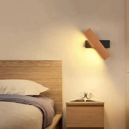 Modern LED Wall Lamp with Adjustable Wood Design – Energy Efficient and Stylish 5