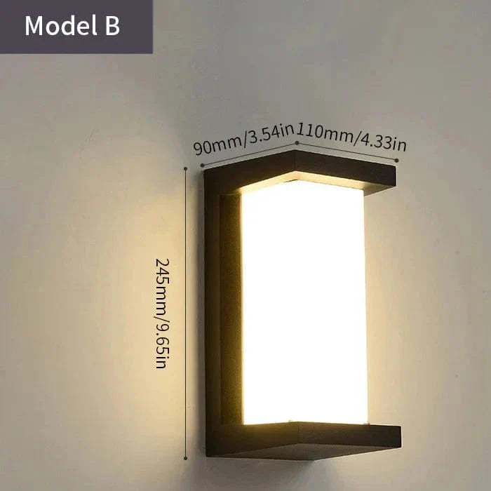 Modern Outdoor Wall Light with PIR Motion Sensor – Waterproof LED Exterior Wall Sconce for Patios and Entrances 11