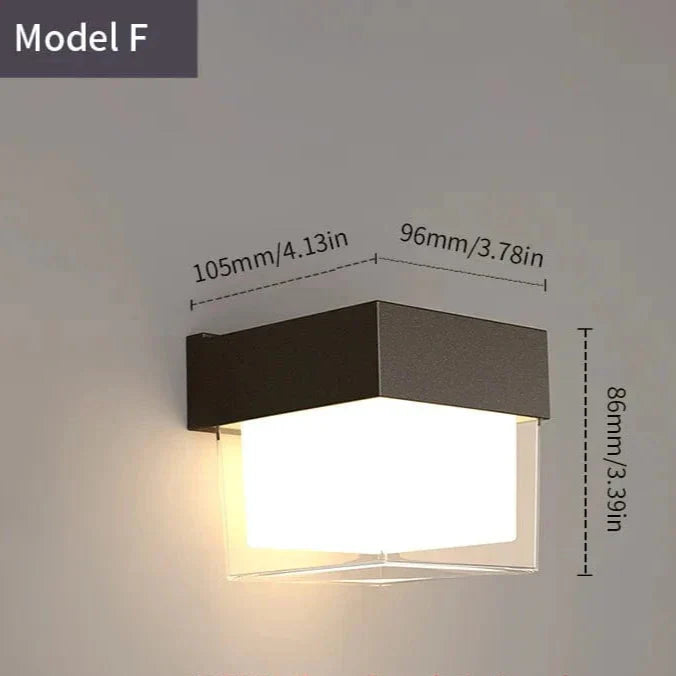 Modern Outdoor Wall Light with PIR Motion Sensor – Waterproof LED Exterior Wall Sconce for Patios and Entrances 15