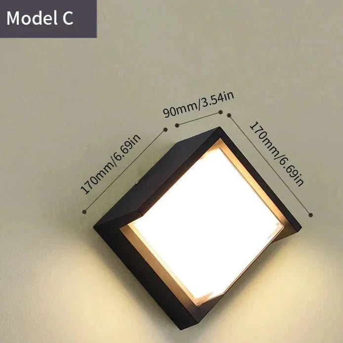 Modern Outdoor Wall Light with PIR Motion Sensor – Waterproof LED Exterior Wall Sconce for Patios and Entrances 12
