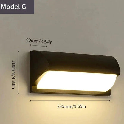 Modern Outdoor Wall Light with PIR Motion Sensor – Waterproof LED Exterior Wall Sconce for Patios and Entrances 17