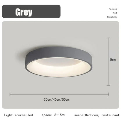 Modern Round LED Ceiling Light with Remote Control – Energy-Efficient Minimalist Design 11