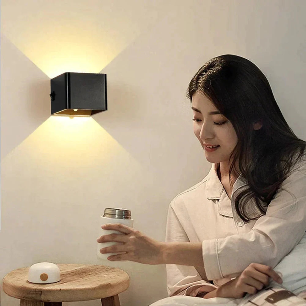 Dual-Sided Wall Lamp with Motion Sensor – USB Rechargeable Ambient Light for Indoor and Outdoor Use 5