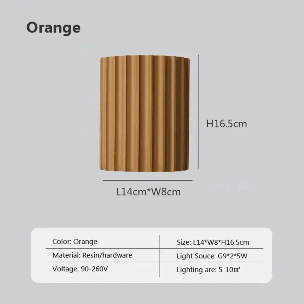 Modern Minimalist Wall Light with Colorful Accents – Elegant Aluminum Design 5