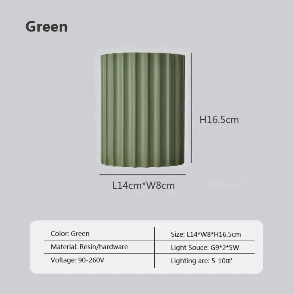 Modern Minimalist Wall Light with Colorful Accents – Elegant Aluminum Design 6