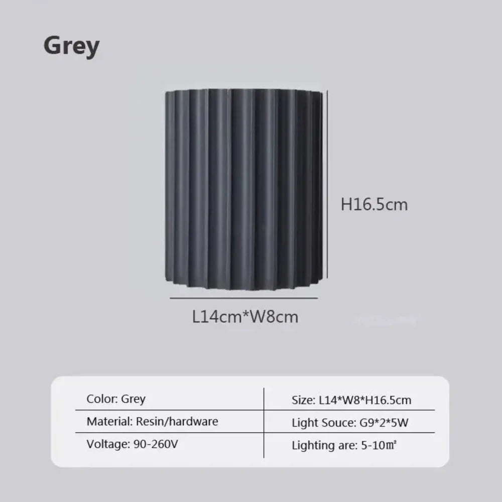 Modern Minimalist Wall Light with Colorful Accents – Elegant Aluminum Design 8