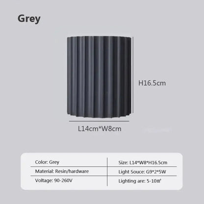 Modern Minimalist Wall Light with Colorful Accents – Elegant Aluminum Design 8