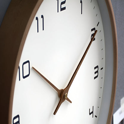 Nordic Design Silent Wall Clock – 30 cm Minimalist Wooden Clock for Home and Office 6